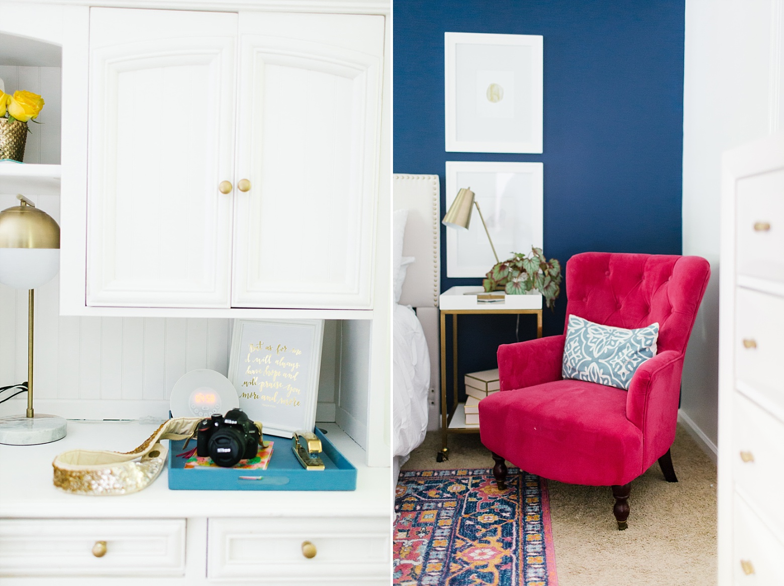 designer tips to decorating with color and pattern in your home on Megan Martin Creative