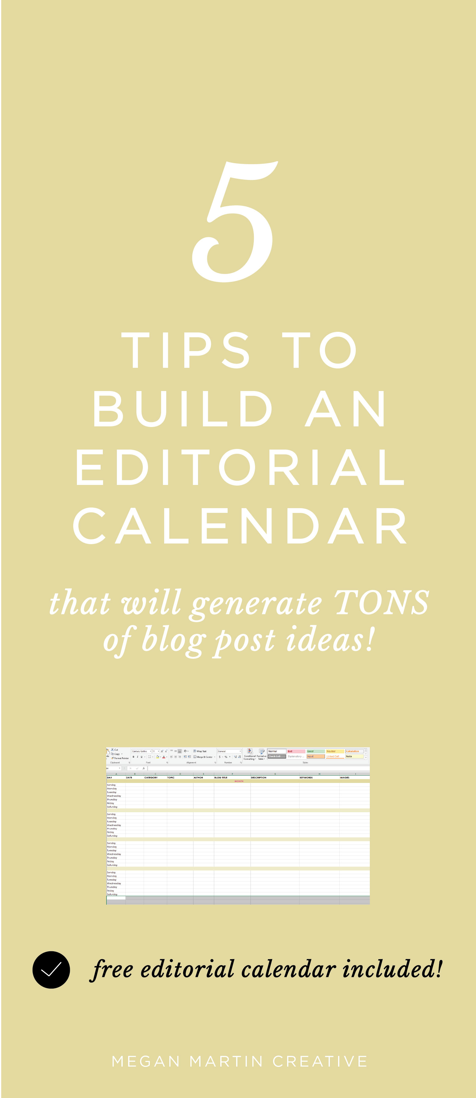 how to build an editorial blog calendar with months worth of post ideas fast! free blog calendar! blogger