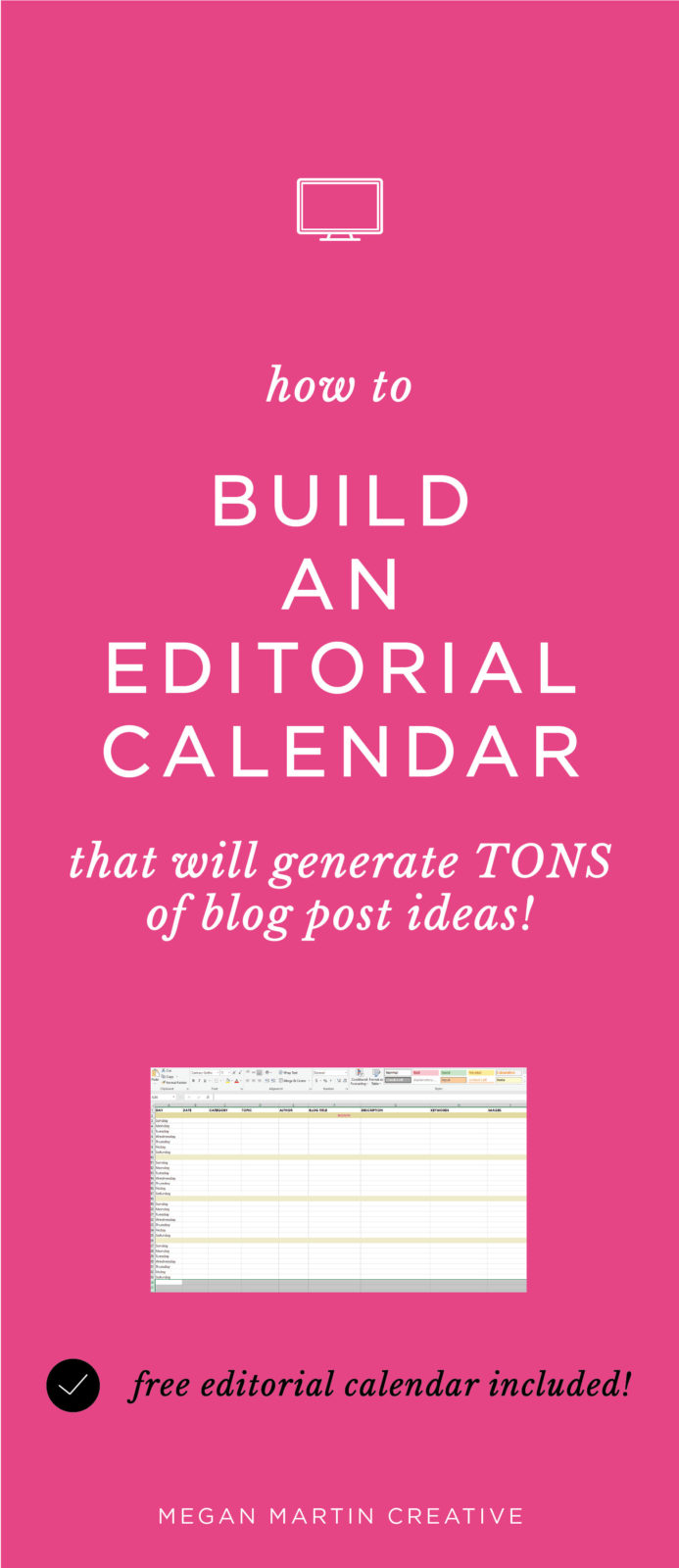 5 Tips for Building a Blog Editorial Calendar - Megan Martin Creative ...