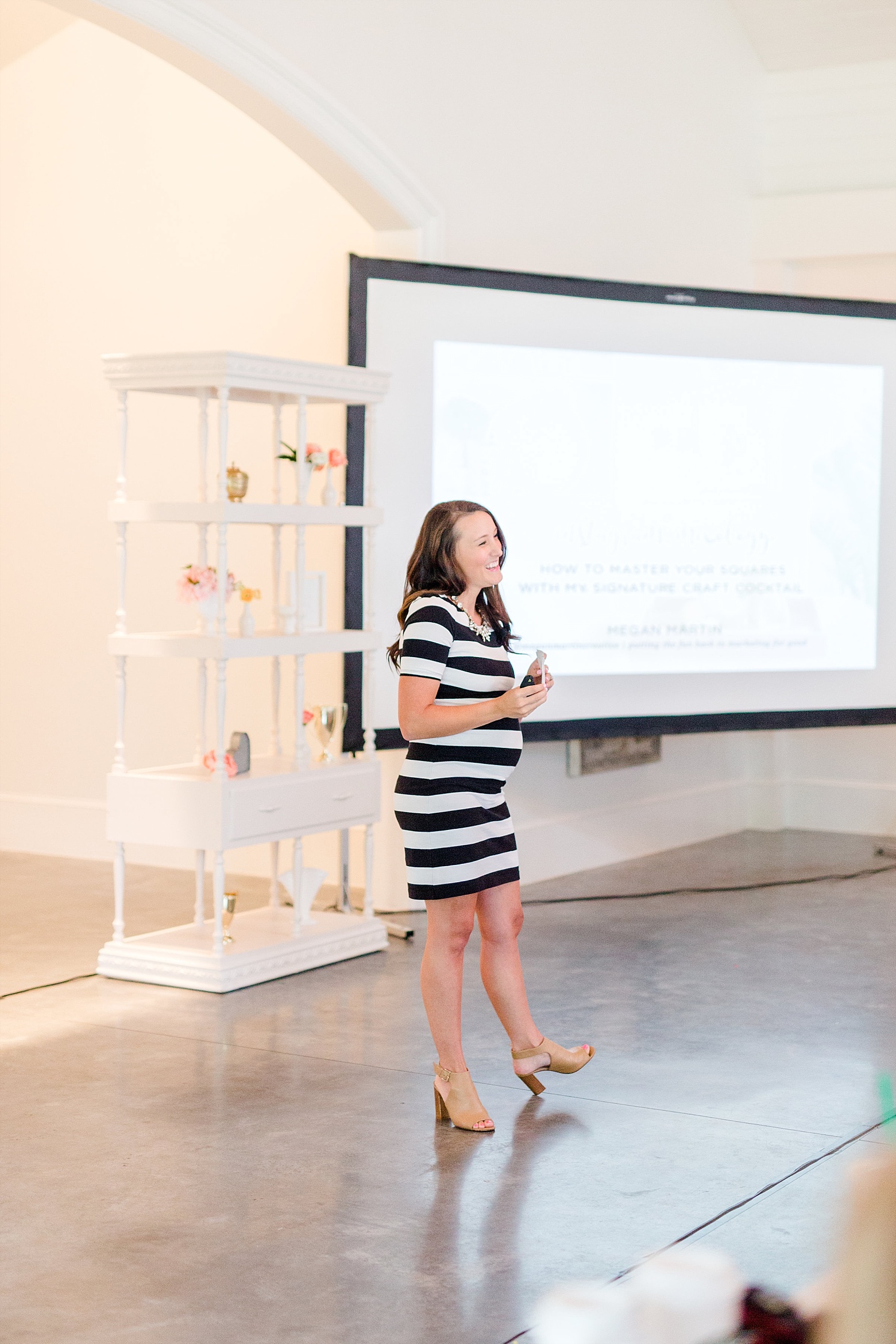 Megan Martin speaking at Creative at Heart on Instagram Strategy