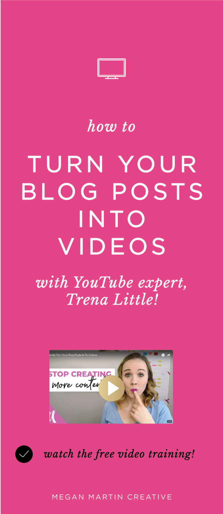 How To Turn Your Blog Posts Into Videos The Easy Way Megan Martin Creative Education And 8854