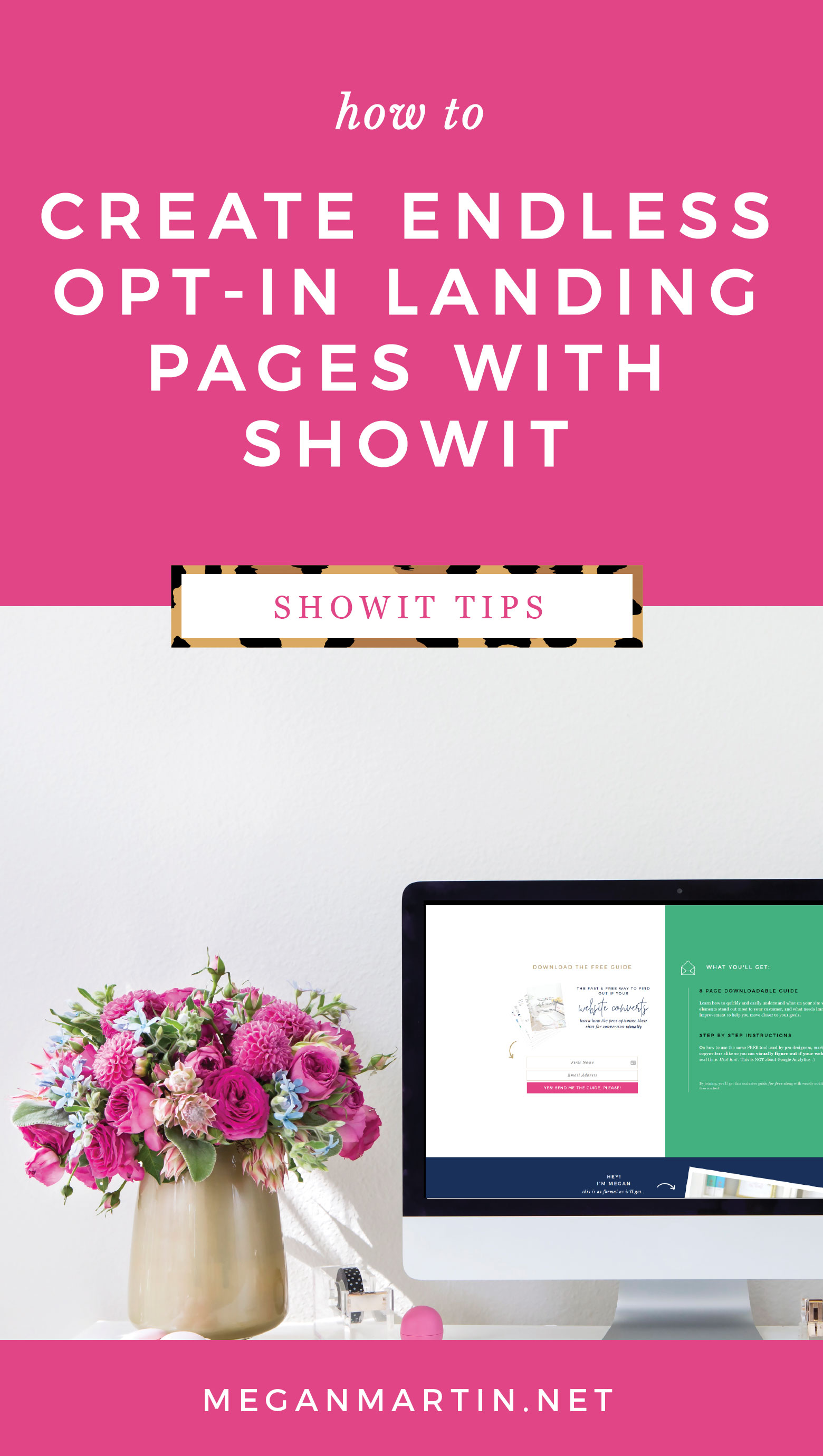 how to create endless opt-in landing pages with showit - video tutorial