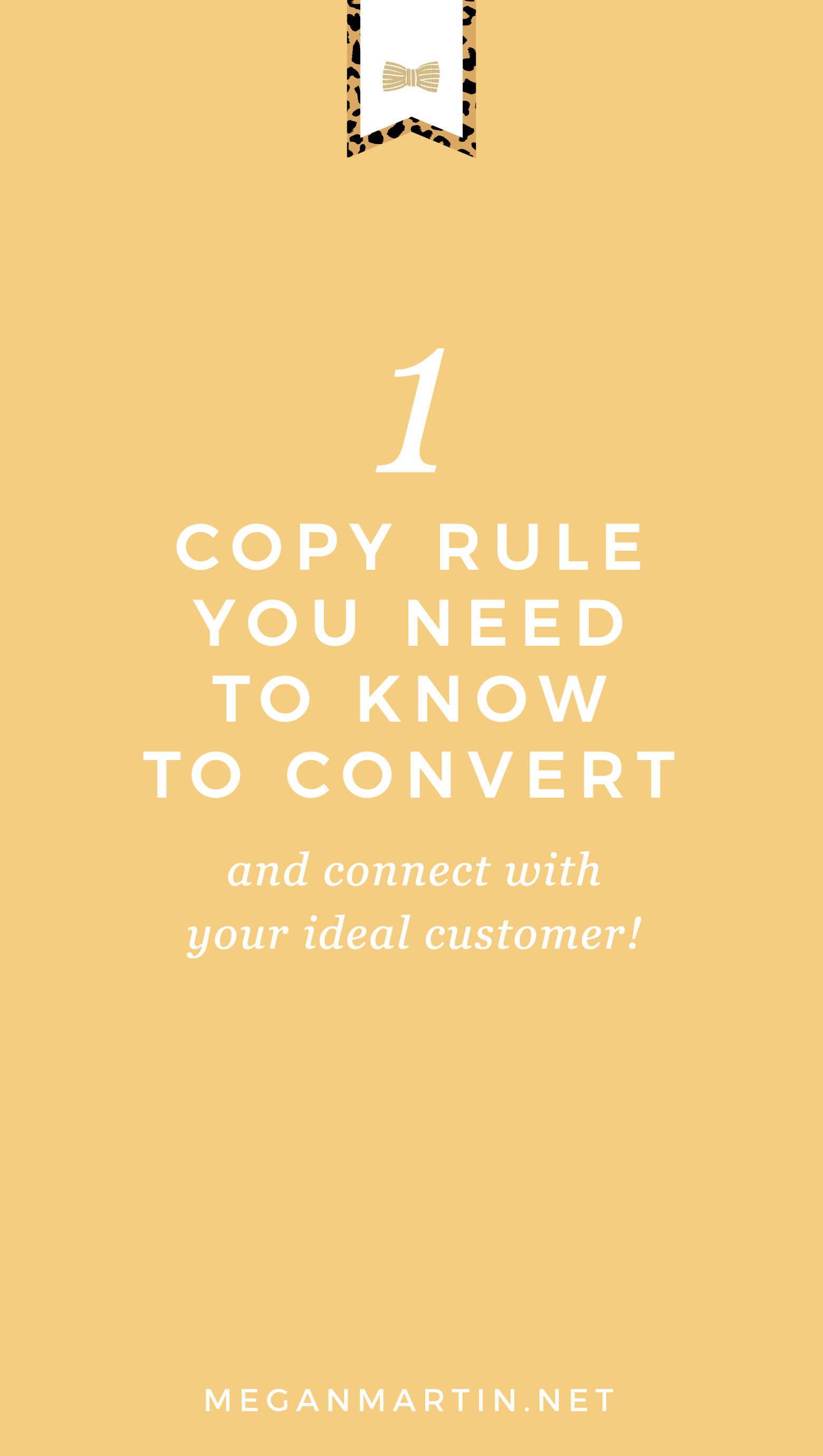 The Rule of One, Copywriting tips, How to write compelling copy for your website that connects and converts