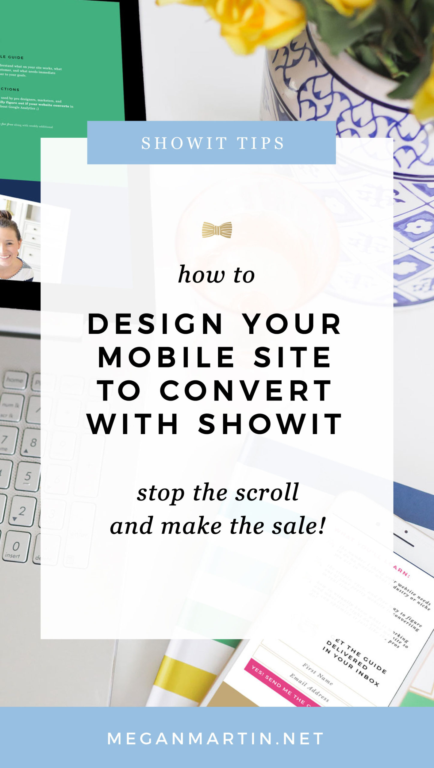 How to Design Your Mobile Site to Convert with Showit. Mobile optimized website design. Drag and drop website builder
