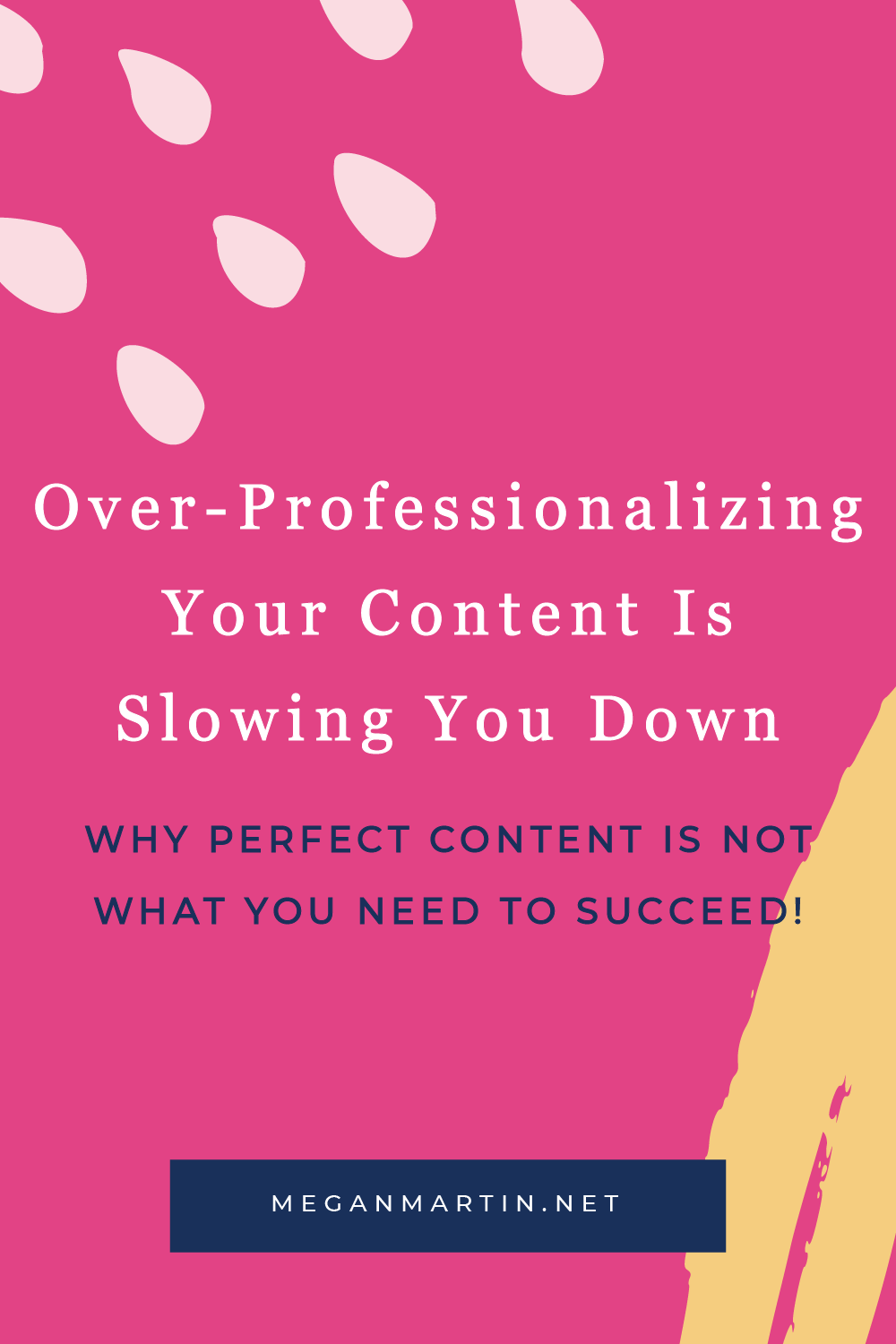 Over-Professionalizing Your Content Is Slowing You Down from creating passive profit in your creative business